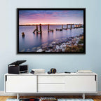 Bayou Lafourche Dock Sunrise Wall Art
