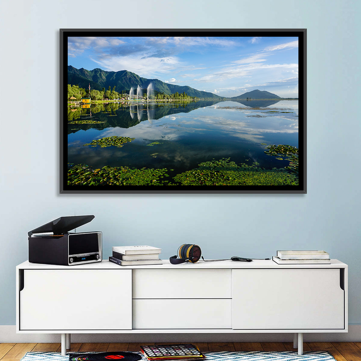 Dal Lake Reflections, Srinagar Wall Art