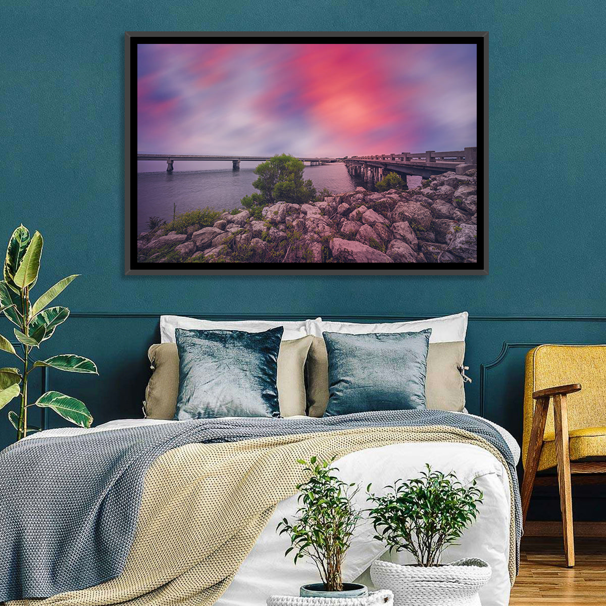 Amelia Island Sunset Bridge Wall Art