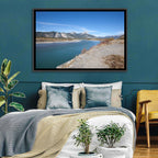 Mount Aeolus Over Athabasca Riverbank Wall Art