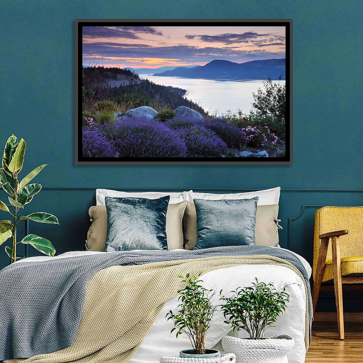 Okanagan Lavender Lake Wall Art