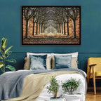 Danish Autumn Tree-lined Path Wall Art
