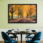 Maple Lane in Autumn Wall Art