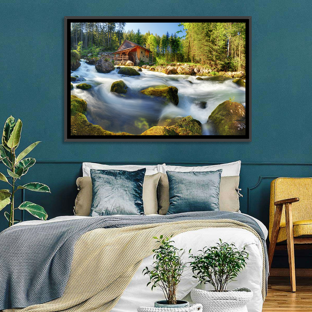 Salzburg Stream with Watermill Wall Art