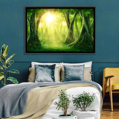 Forest Golden Sunrise Wall Art