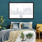 Multan Skyline with Shah Rukn-e-alam Wall Art