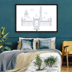 Lahore Skyline with Badshahi Mosque Wall Art