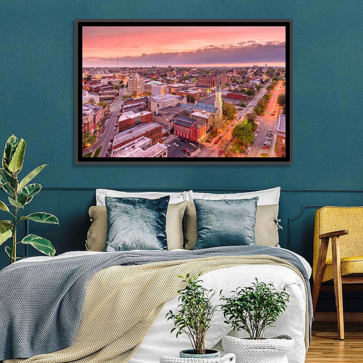 Church Spire at Dusk Wall Art