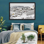 Oberstaufen Winter Village Wall Art