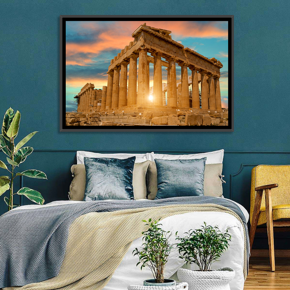 Parthenon at Sunset Wall Art