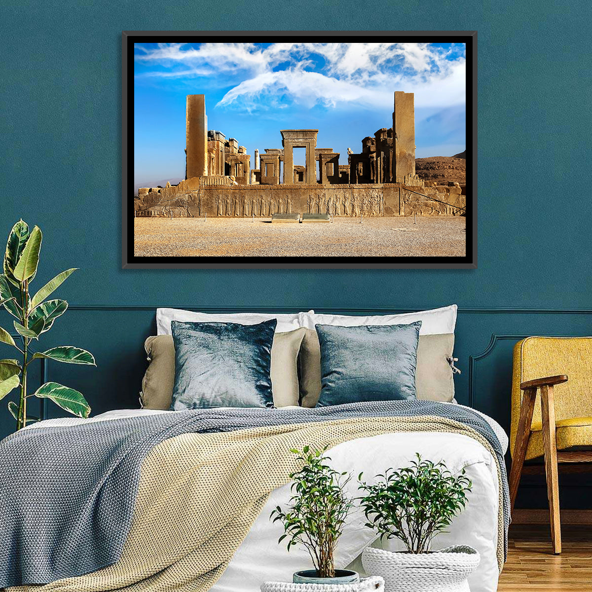 Tachara Palace, Persepolis Wall Art in a room, landscape