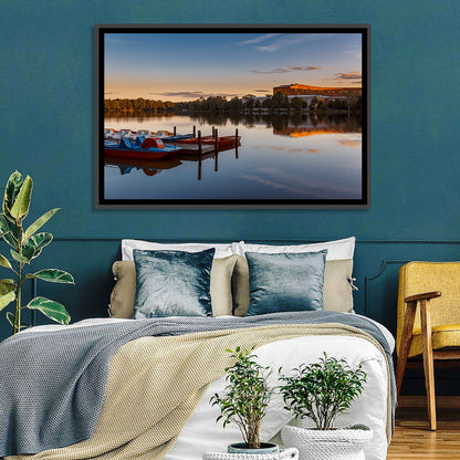 Dutzendteich Lake Sunset Wall Art