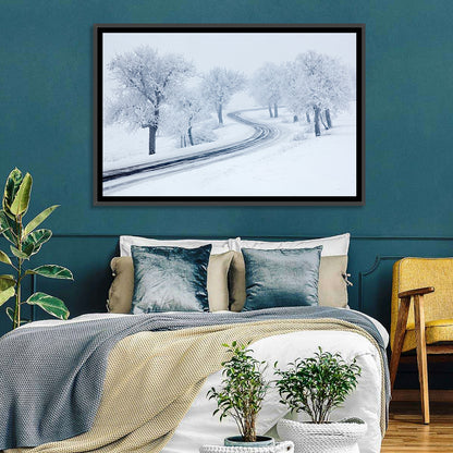 Cold Snowy Path Wall Art