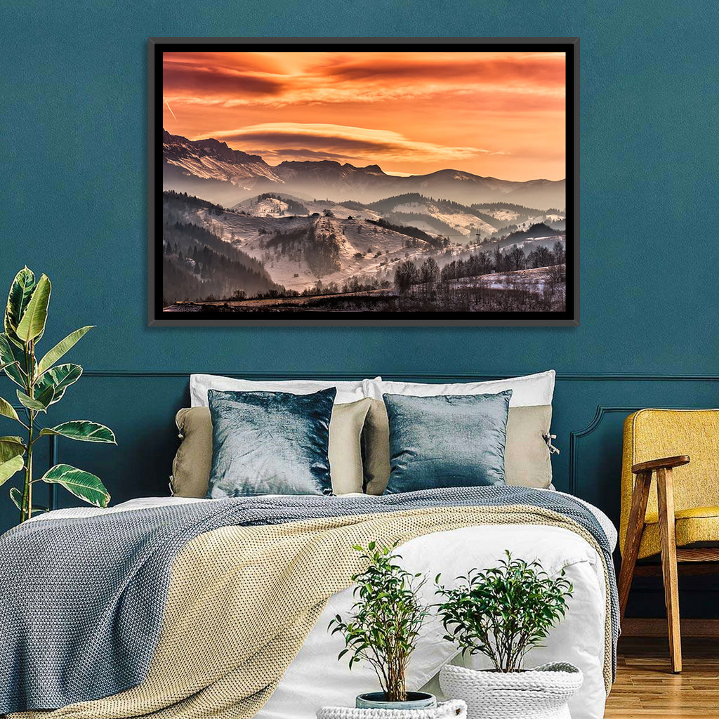Pestera Mountain Sunrise Wall Art
