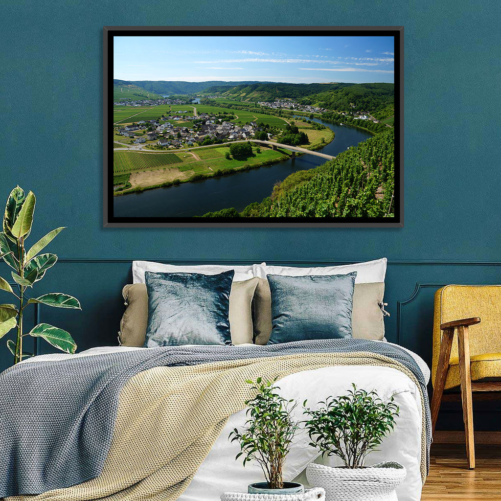 Piesport Moselle River View Wall Art