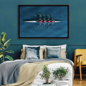 Boat Rowing Team Wall Art