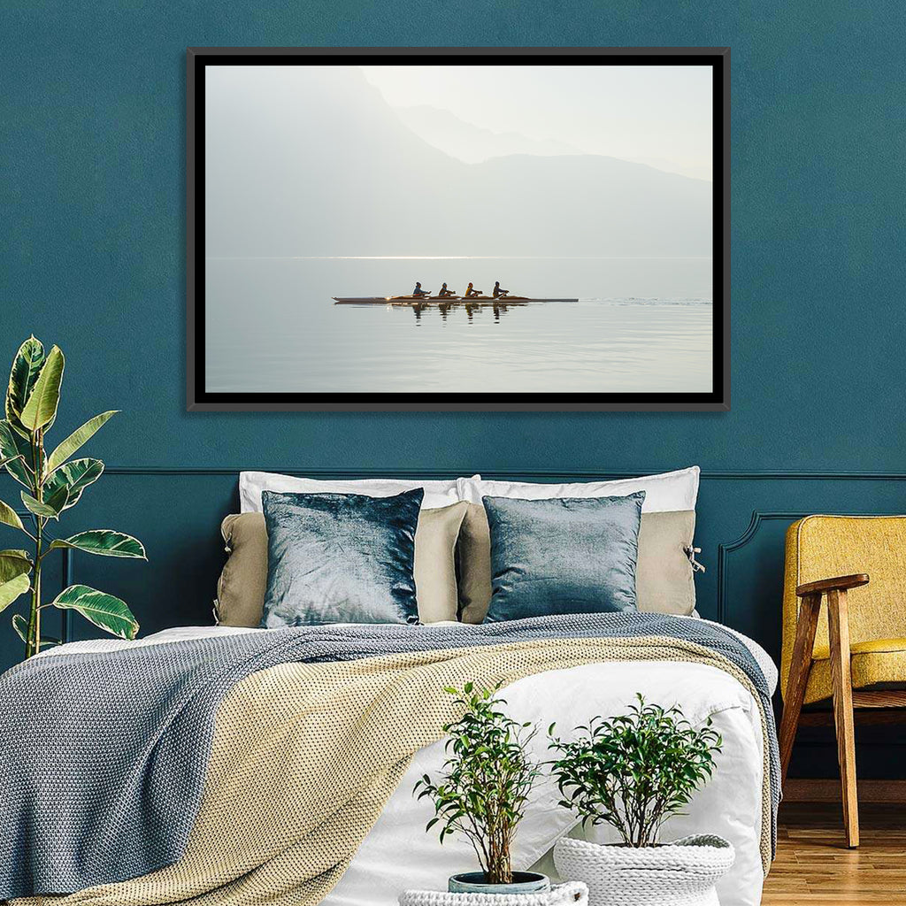 Four Rowers on Lake Lugano Wall Art