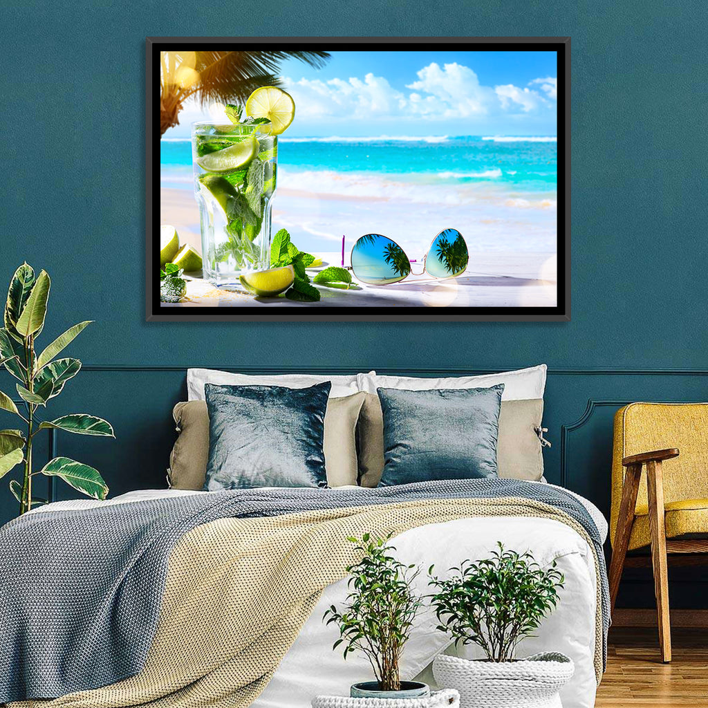 Mojito Beach Scene Wall Art