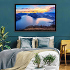 Sunset Over Lake Lugano Wall Art