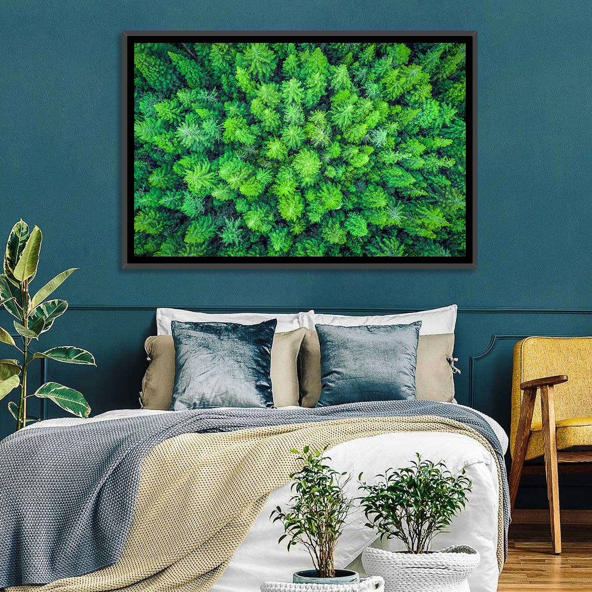 Whakarewarewa Forest Canopy Wall Art in a room, landscape