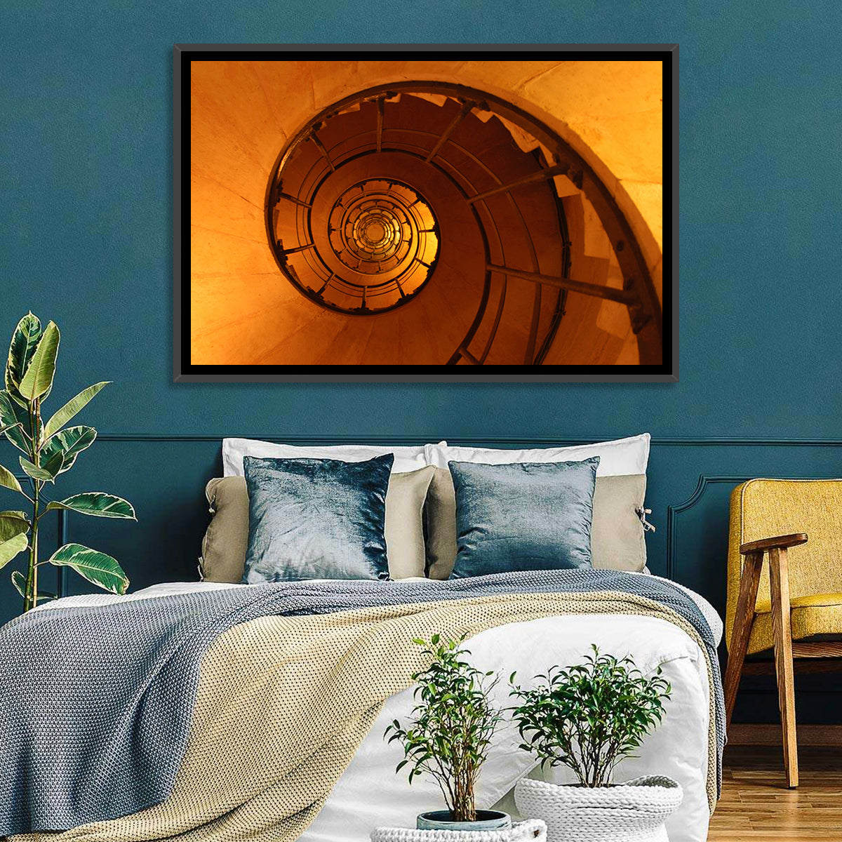 Vortex Spiral Staircase Wall Art