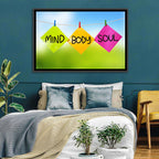 Mind Body Soul Paper Trio Wall Art