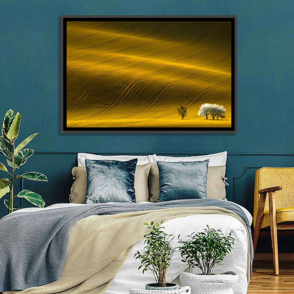 Golden Hour Rapeseed Field Wall Art