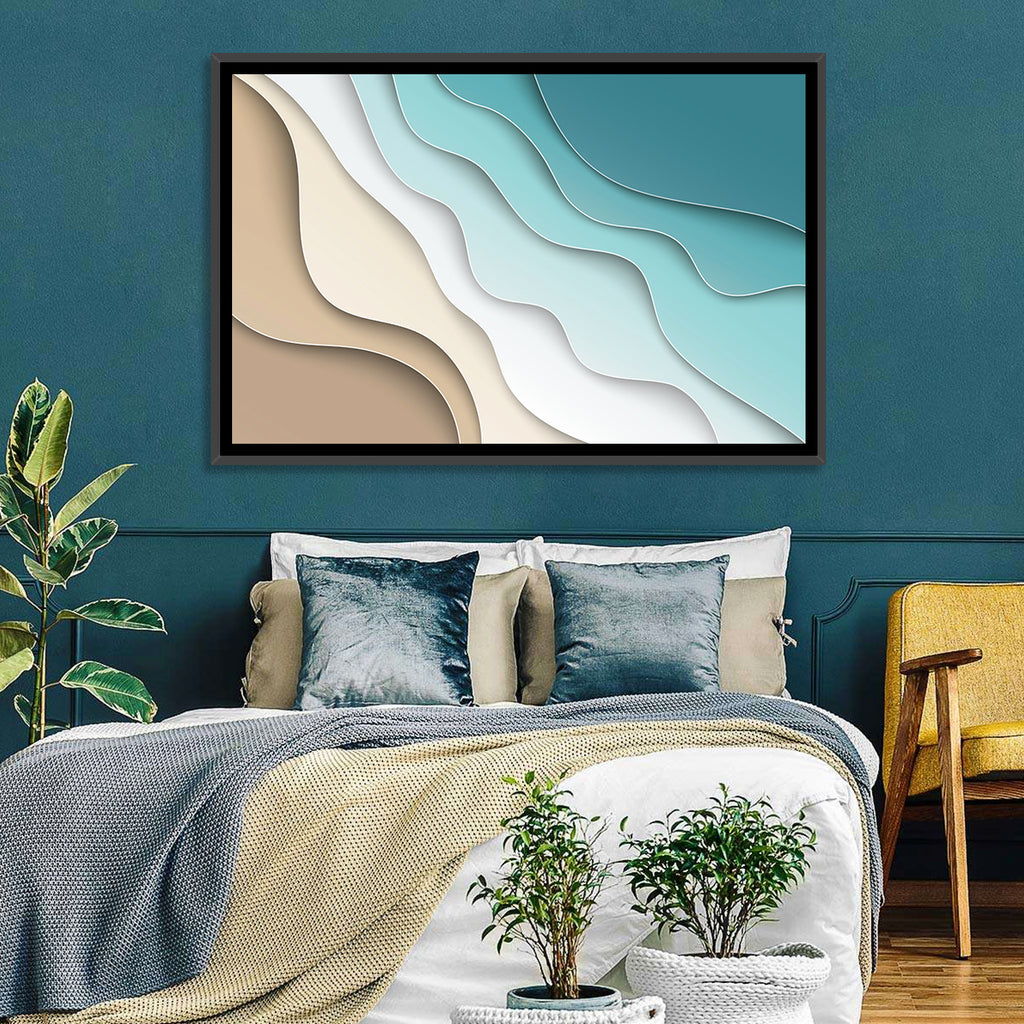 Aerial Beach Layers Wall Art