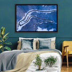 Montenegro Snowy Mountain Road Wall Art