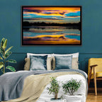 Colorado River Dusk Reflection Wall Art