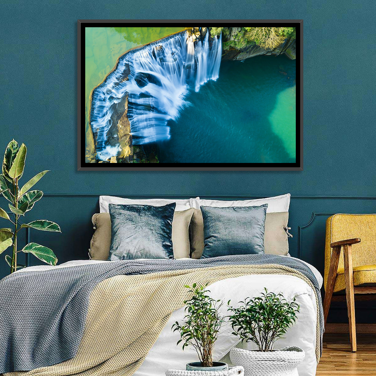 Shifen Waterfall Aerial Wall Art