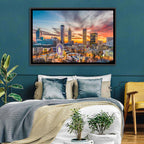 Atlanta Skyline with Skyview Wheel Wall Art