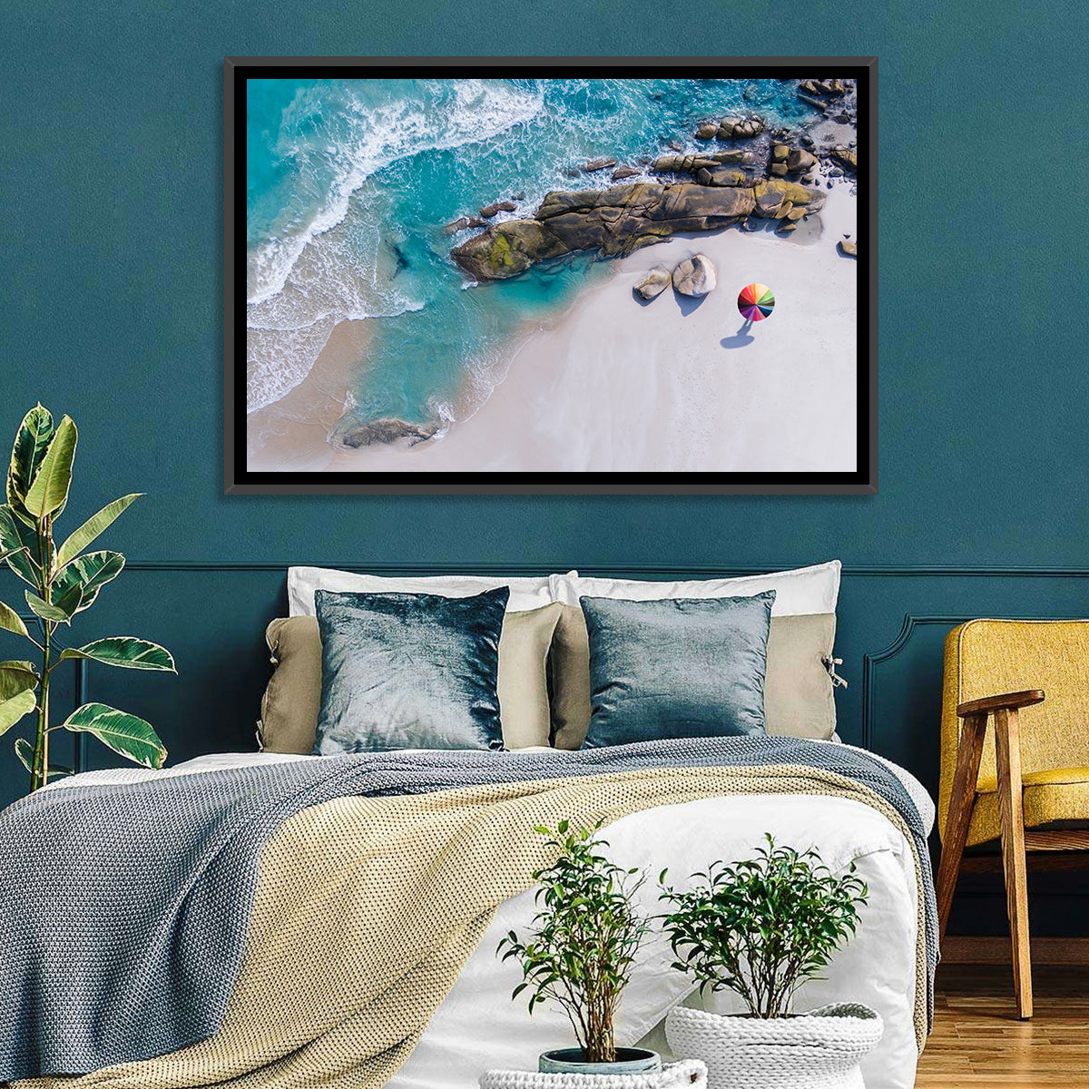 Beach Aerial View Wall Art