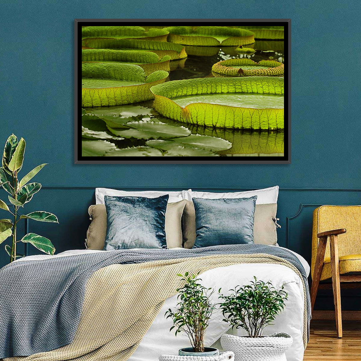 Giant Victoria Amazonica Lily Pads Wall Art