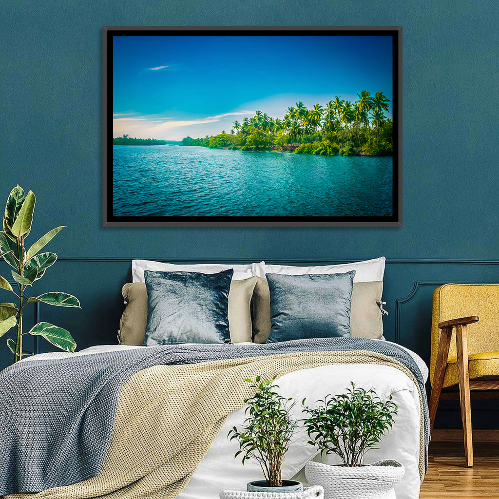 Tropical River in India Wall Art