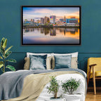 Providence Skyline at Golden Hour Wall Art