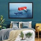 Flying Shipping Container Wall Art