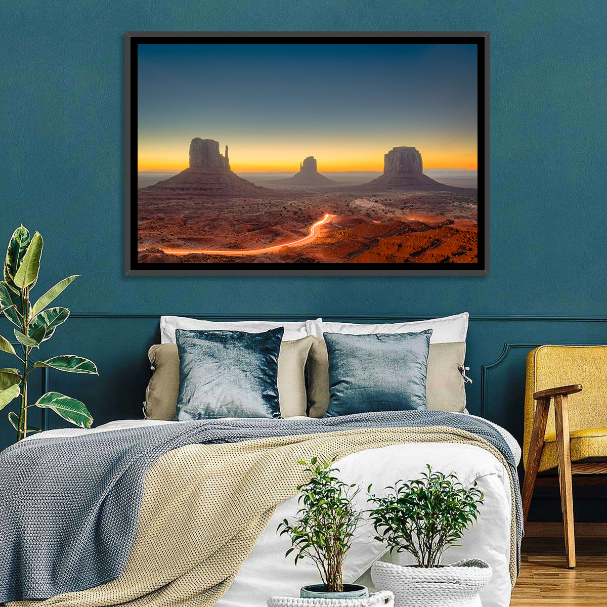Monument Valley Golden Horizon Wall Art