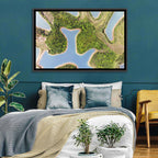 Thousand Island Lake Aerial View Wall Art