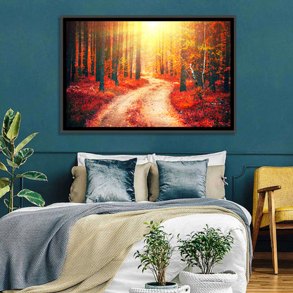 Autumn Forest Pathway Wall Art