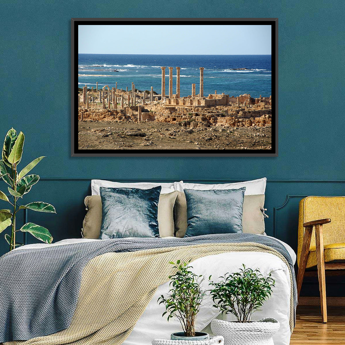 Leptis Magna Coastal Ruins Wall Art