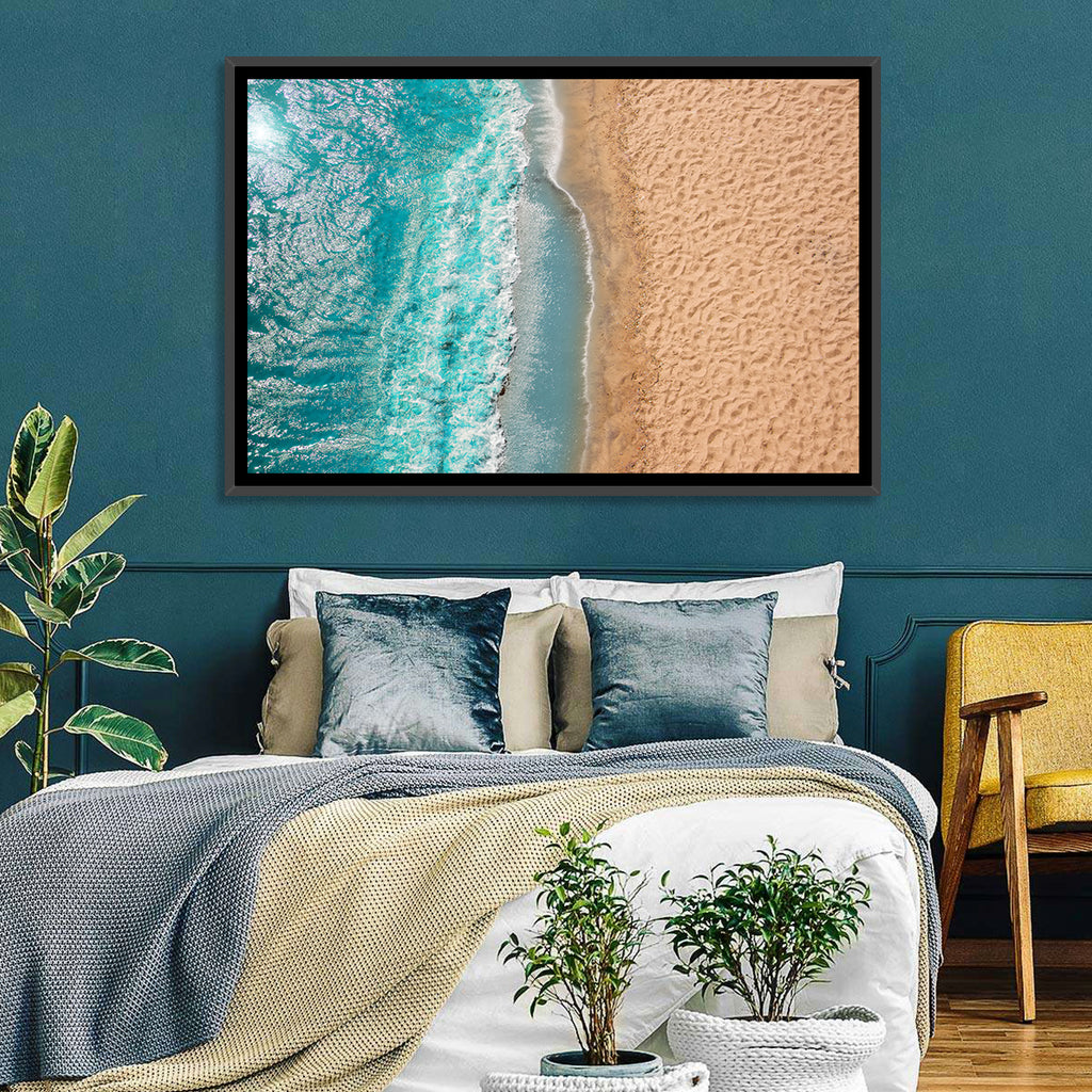 Turquoise Coastline Aerial Wall Art