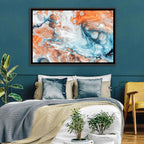 Copper Marble Fluid Abstract Wall Art