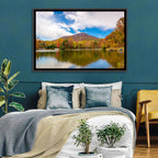 Yonah Mountain Autumn Reflection Wall Art