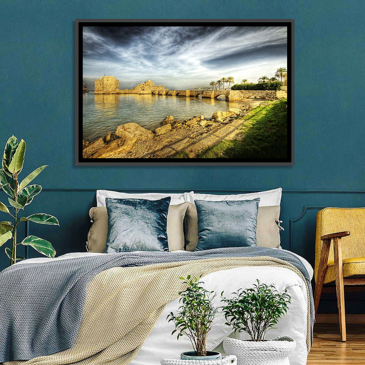 Sidon Sea Castle Wall Art