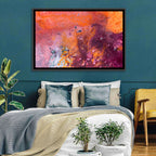 Magenta Orange Color Flow Wall Art