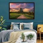 Devils Tower at Sunset Wall Art