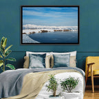 Lake Sevan Winter Landscape Wall Art