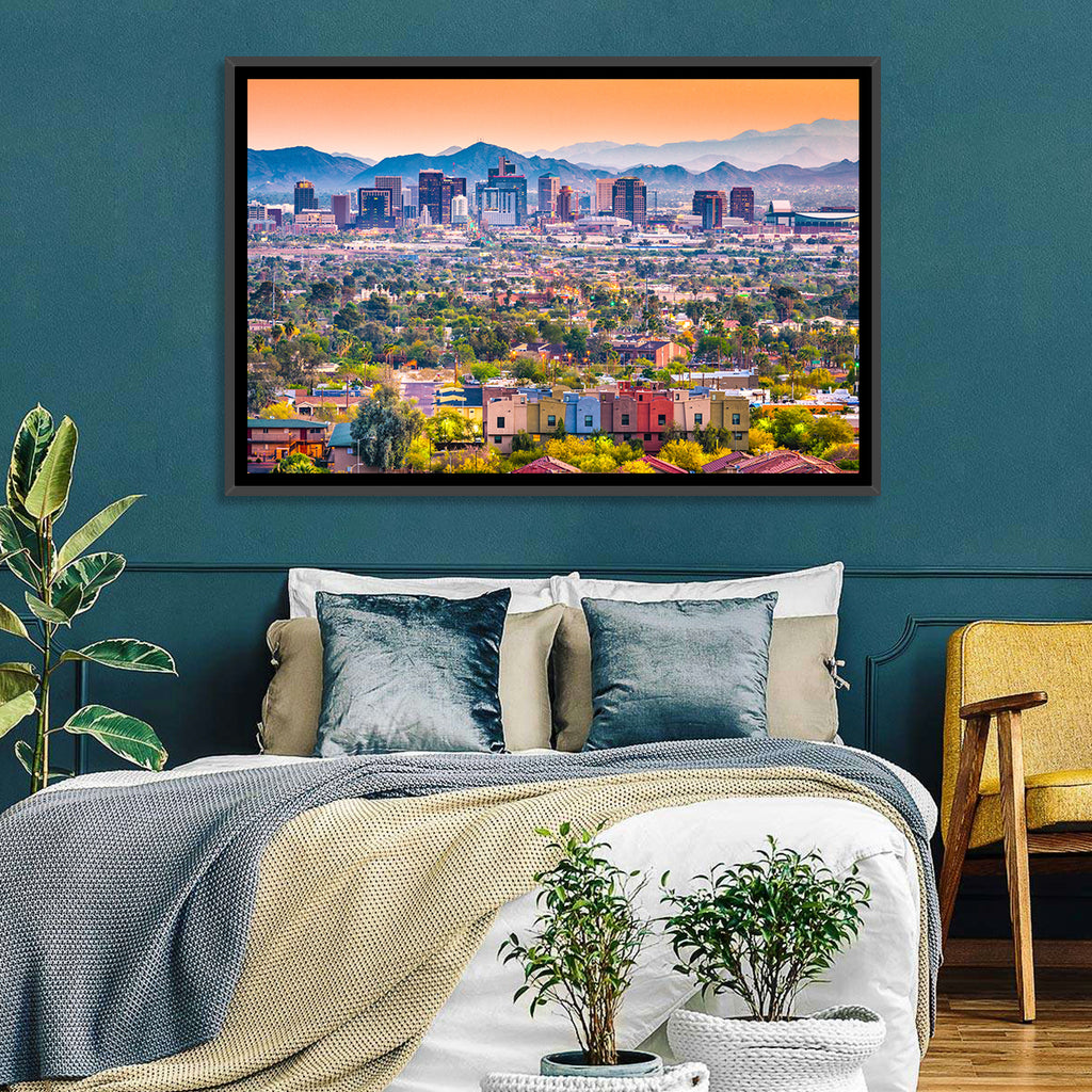Phoenix Golden Hour Cityscape Wall Art
