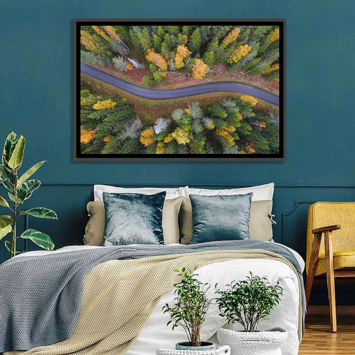 Summer Forest Road Wall Art